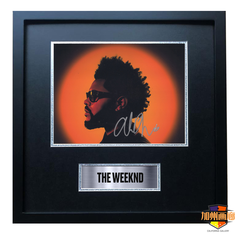 The Weeknd Signed Replica Photo Frame Jersey Decoration Painting Poster Hanging Picture