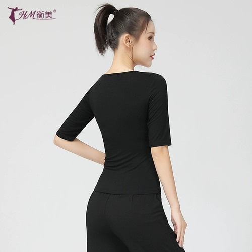 Танцевальная одежда Топы для женщин для взрослых с длинными рукавами танцевальная одежда Модальная китайская классическая современная танцевальная одежда осень