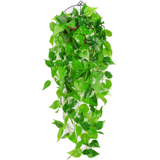 Simulation green radish living room hanging wall green plant wall hanging plant decoration hanging fake flower rattan indoor vine hanging orchid hanging basket