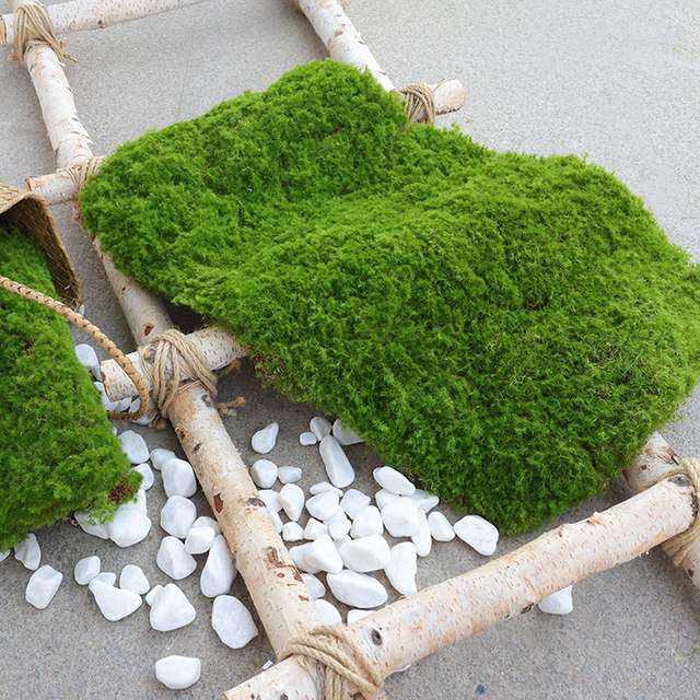 Moss skin moss block moss flocking ornaments soft decoration rockery turf lawn rough stone simulated moss block