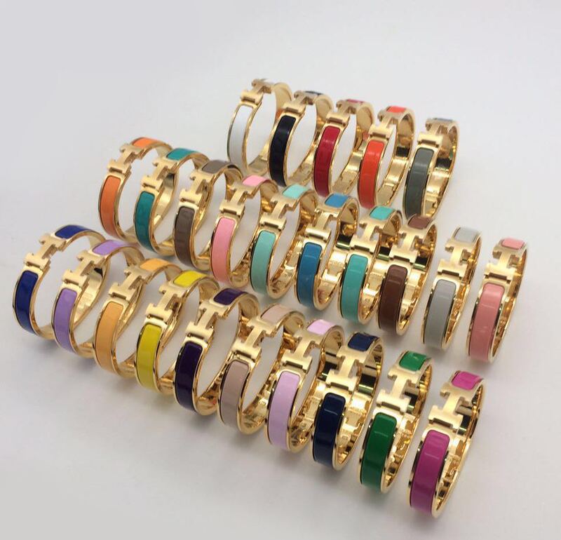 Classic Colorful Bracelets Cdc Colorful Enamel Exquisite Bracelets High-End Street Style Versatile Couple Jewelry Classic Colorful Bracelets Cdc Colorful Enamel Exquisite Bracelets High-End Street Style Versatile Couple Jewelry