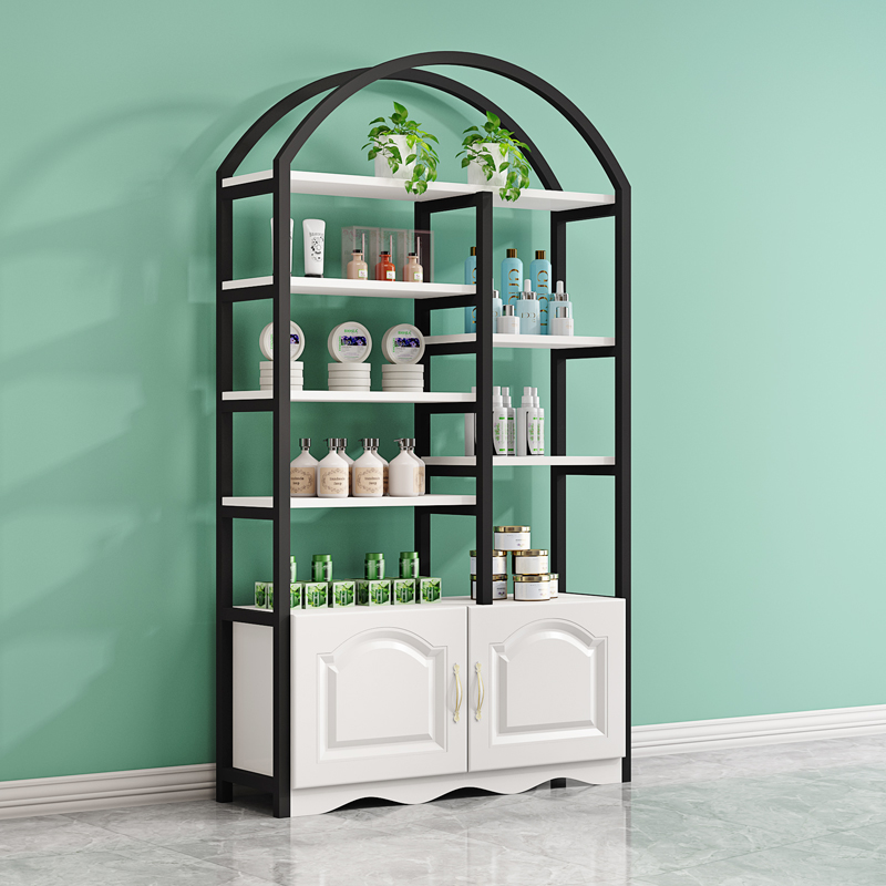 Cosmetics display cabinetBeauty salon skin care products shelf mother and baby shop barber shop product display shelf multi-layer display shelf