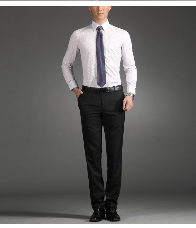 Mùa hè quần của nam giới thẳng Slim kinh doanh bình thường hot-free dress loose đen phần mỏng thanh niên làm việc phù hợp với quần