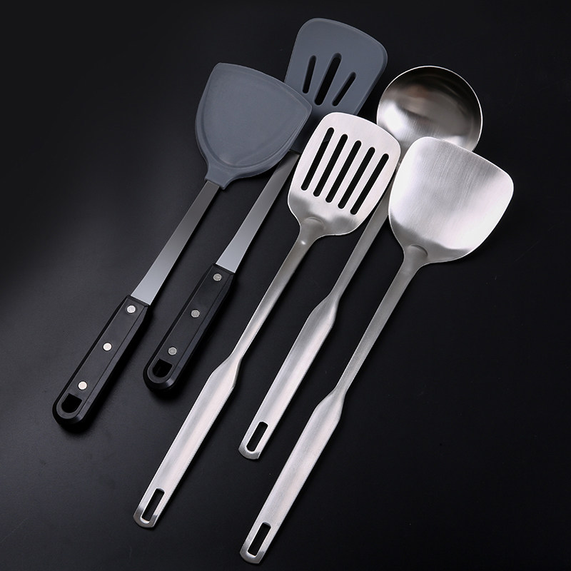 Mrs Perfect non-stick silicone spatula High temperature soup colander Kitchen stainless steel cooking spatula kitchenware set