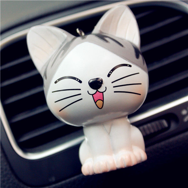 Cheese Cat Air Vent Plug Korean Cheese Cat Car Accessories Air Conditioning Vent Perfume Jewelry Car Air Vent Plug