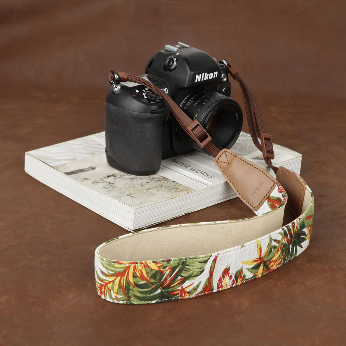 cam-in Cotton Cotton Cowboy Literature and Art Single Strap for Sony Leicanikon Canon Shoulder Strap CS236