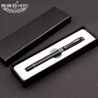 HERO 9086 Metal Signature Pen Black Frosted Treasure Signature Water Pen Free lettering Batch Customized Company logo Anniversary Gift Conference Record Gift Pen
