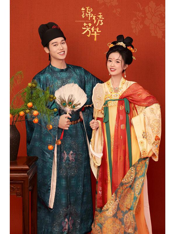 New Tang-Made Couple Theme Chinese-Style Playful Style Couple Han Dynasty Photo Studio Photography Clothing Couple Theme