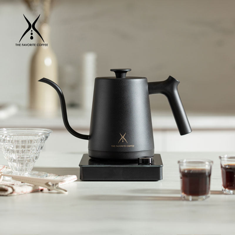 Meephine intelligent temperature-controlled hand punching pot home fine-mouth coffee maker stainless steel electric kettle tea-controlled warm pot