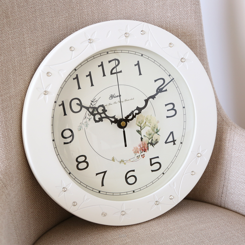 Yisen Living Room Small Nordic Clock Home Bedroom Creative Clock Modern Simple Wall Watch Fashion Quartz Clock