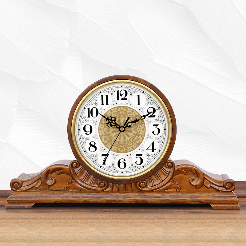 Art Sen Living Room Solid Wood Seat Bell Chinese Classic Retro Watch And Watch Creative Fashion Eurostyle Antique Quartz Seat Clock Pendulum