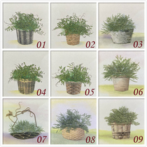 Embossed base paper Embossed background Flower basket bottom paper Pot bottom paper (10*10cm)