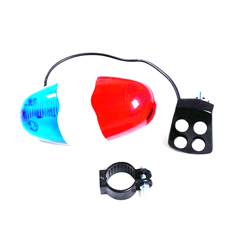 Bicycle electric horn loud mountain bike horn electronic horn bell warning light scooter children's car horn