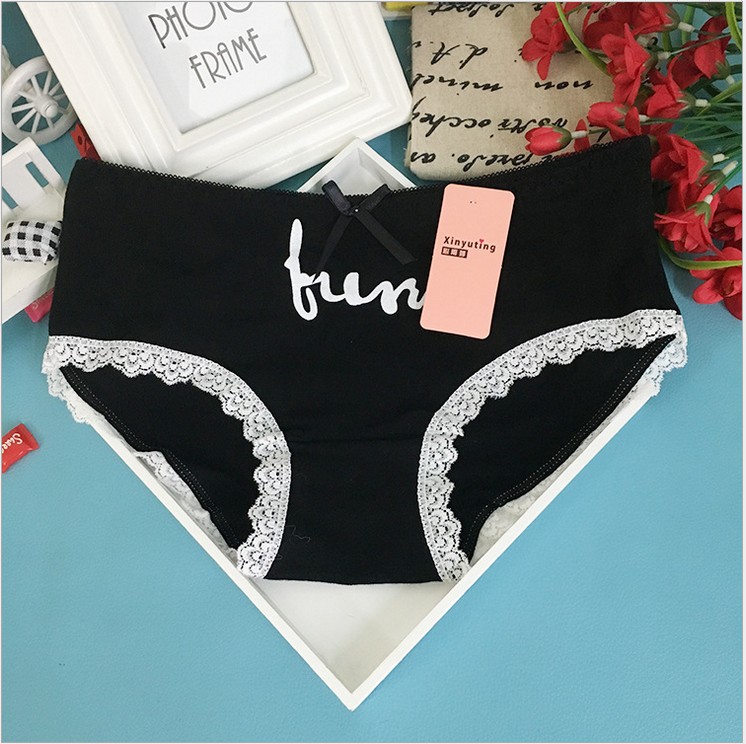 5 túi của cô gái nguyên đồ lót của phụ nữ bông trung tầng sexy ren cotton 18 trường trung học tóm tắt dễ thương sinh viên