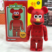 bearbrick Violent bear Building block Bear Sesame Street trend surrounding dolls doll hand-made model ornaments 400%