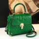 Leather Crocodile Pattern Women's Bag 2022 New Fashion Thailand Western Style All-match Hand Carry One Shoulder Crossbody Ladies Handbag