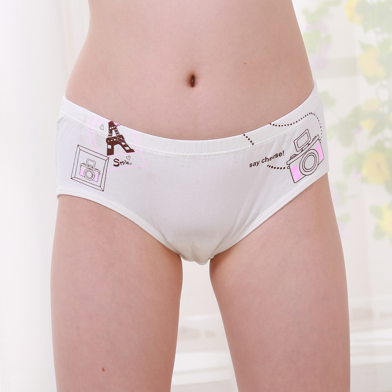 Girls' Development Period Cotton Underpants, Children's Underpants, Briefs, Shorts, Students, Girls, Health Period Sanitary Pants