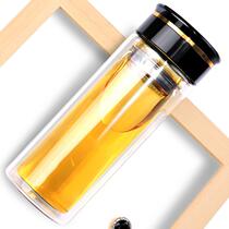 (Boutique double layer) water cup glass cup glass cup glass tea cup male and female students Children anti-hot office business gifts