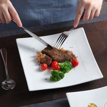 Creative 10 Inch Steak Dish Western Dining Tray Ceramic Home Dish Pan Water Fruit Tray Dish Snack Tray Breakfast Tray