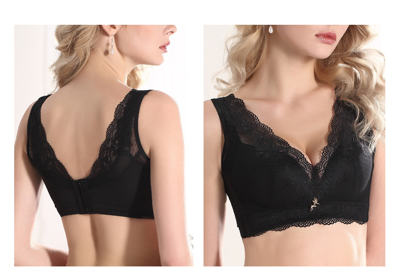 Avisley Lace không có vòng ngực thép tập hợp sâu v vẻ đẹp gợi cảm nhận lại áo ngực trong đồ lót mùa hè - Áo ngực không dây đồ lót calvin klein nữ chính hãng