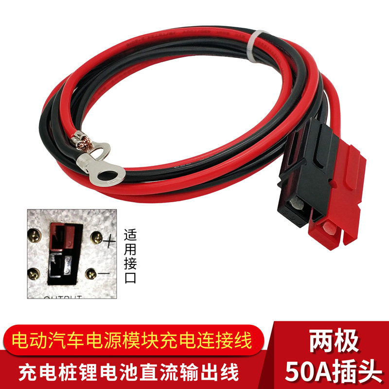 Electric car battery charging line bipolar 50A charging pile lithium battery power module DC connection output line