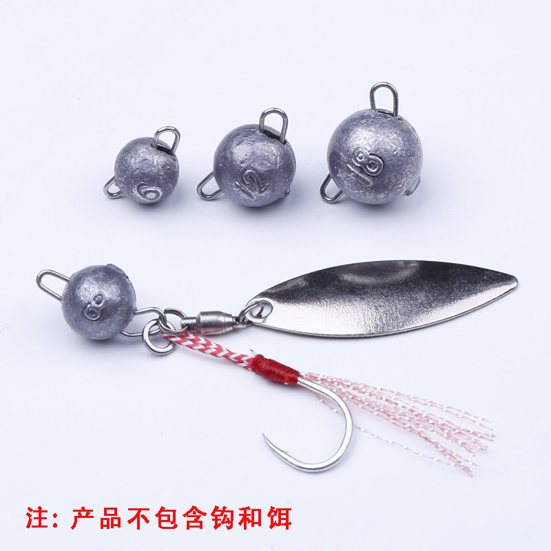 10 pieces of 4-18g Luya plug lead Luya bait quick hanging lead pendant lead head hook crank hook Texas fishing group shaking head pendant
