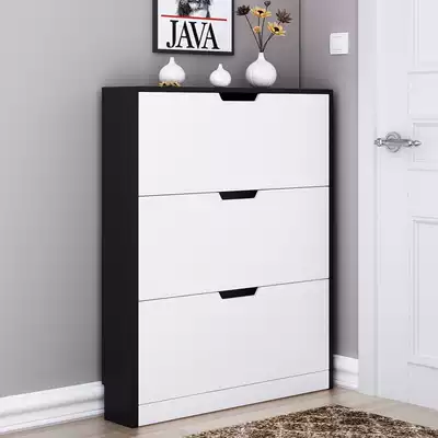 Shoe cabinet ultra-thin tipping bucket simple modern space-saving small apartment simple assembly economical storage household