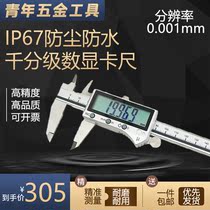 Thousand grading caliper IP67 waterproof and dustproof digital display 0-150 200 300mm high precision 0 001 Tema measuring tool