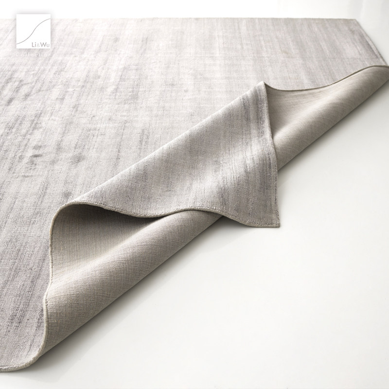 Imported hand knotted New Zealand high fat wool carpet bamboo silk high end carpet living room coffee table blanket