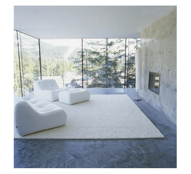 New Zealand handmade wool carpet living room bedroom coffee table carpet can make size pure white soft carpet