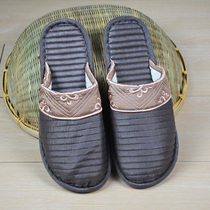 New special mens fabric home slippers non-slip beef tendon Silent Spring and Autumn summer indoor floor soft slippers