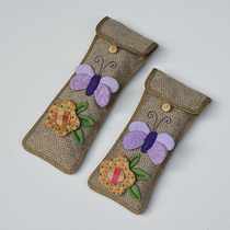 New handmade fabric remote control protection cover cute idyllic simple waterproof plastic transparent surface features original