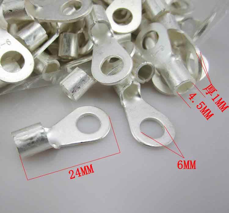 Large Copper Silver Plated Crimp Terminal