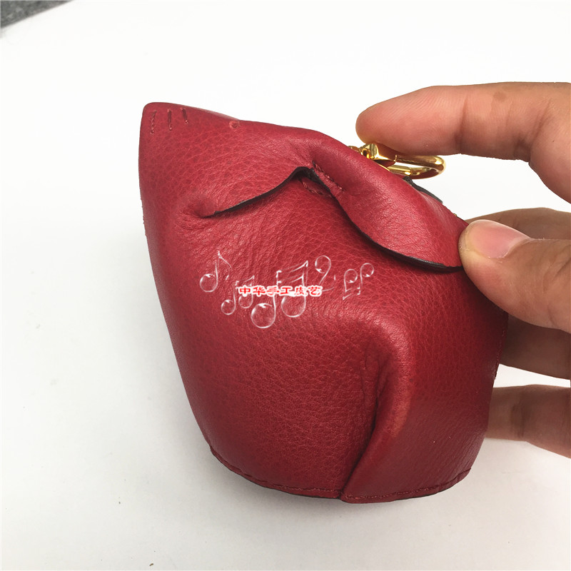 diy handmade leather version type drawing rabbit zero wallet laser decapitated version type key bag hardware package drawings