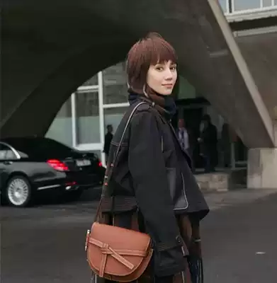 Gat saddle bag drawings splicing dumpling bag half-moon bag cardboard drawings custom made bow diagonal drawings