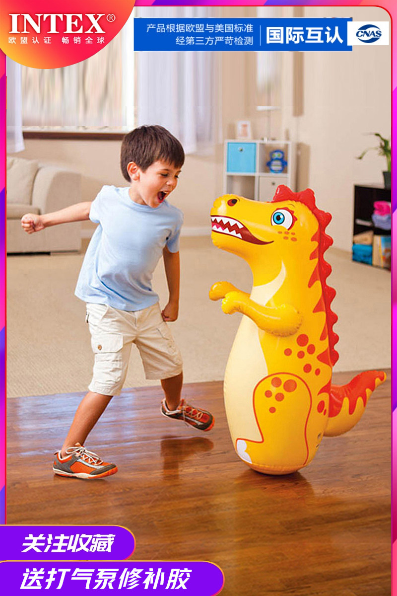 Inflatable tumbler standing toy: large boxing training equipment for ...