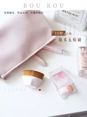 Foundation brush magic zero brush mark female portable soft hair do not eat powder blush brush number 55 natural unscented flat head brush