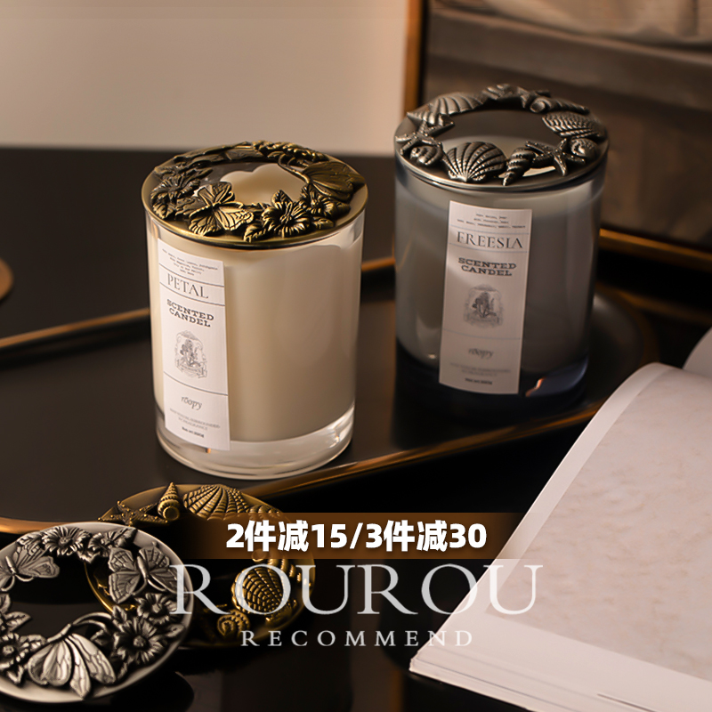 Runpee roopy aromatic candle smart cover horse lights lid iron hollow accessories household room