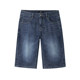 HLA/Hailan House POWERYOUNG series denim mid-pants 24 summer new mid-waist embroidered shorts for men