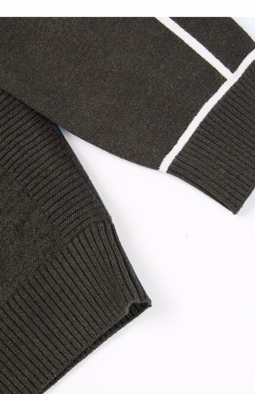 HLA / Haicang nhà mẫu cơ bản áo len dài tay 2018 mùa đông mới thoải mái áo len lưới màu