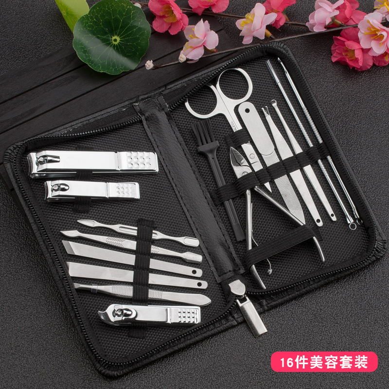 16 pieces of multifunctional nail-knife suit pedicure with a nail-cut, a nail-cut, a portable German-style custom lettering