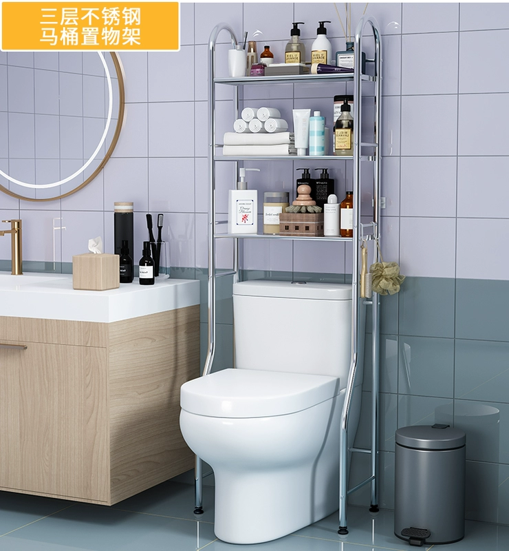 Giá máy giặt lật mở nhà tắm toilet toilet con lăn sàn toilet phía trên ban công giá đựng đồ kệ để đồ trong nhà tắm kệ để khăn nhà tắm