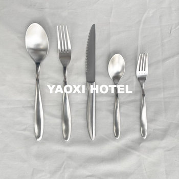 Forged frosted knife and fork spoon
