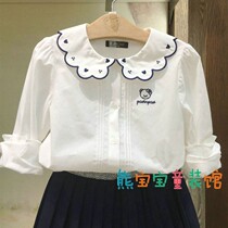 Girls Long Sleeve Shirt Model New Bear Childrens Leisure and Lady Children PCBA 92341M