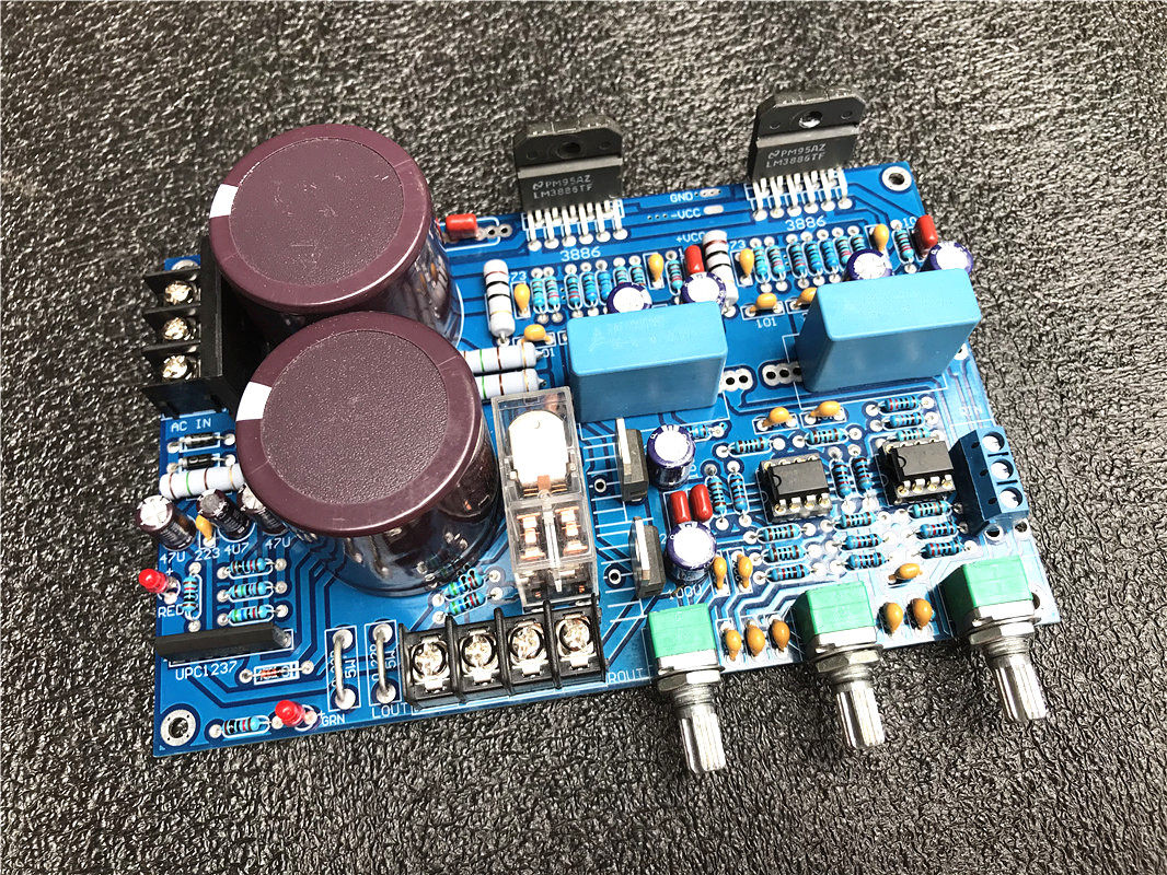 LM3886 upgraded version Tsinghua Wu Gang award-winning line with pre-stage integrated version PCB empty board bulk finished product