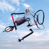 Emergency cyclone professional carbon four-line kite sports surfing ski kite control handle accessories