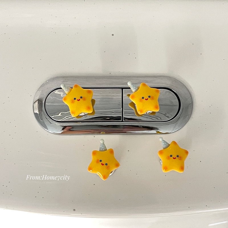 2-Pack ~ Pentagram Toilet Pusher, Manicure Flush Assist Button Sticker, Labor-Saving Toilet Sticker, Great Item for Girls 2-Pack ~ Pentagram Toilet Pusher, Manicure Flush Assist Button Sticker, Labor-Saving Toilet Sticker, Great Item for Girls
