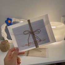 ins translucent sulphuric acid paper envelope frosted texture handwriting letter love letter paper white paper minimalist day department senior feel