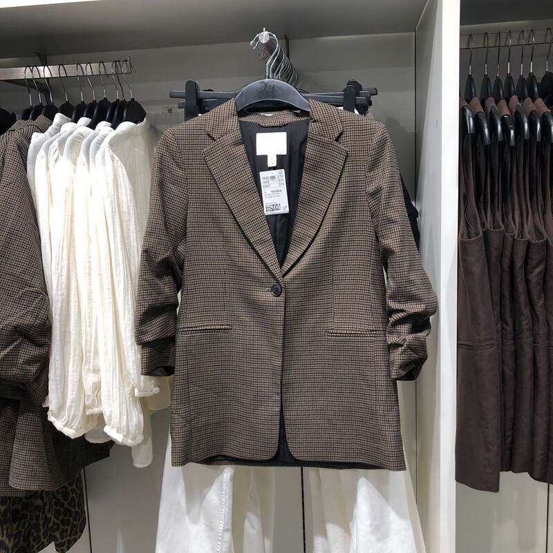 H Brand Genuine Women's Clothing 26 Autumn New Versatile Notch Lapel Single-Breasted Commuter Blazer 1287882 H Brand Genuine Women's Clothing 26 Autumn New Versatile Notch Lapel Single-Breasted Commuter Blazer 1287882