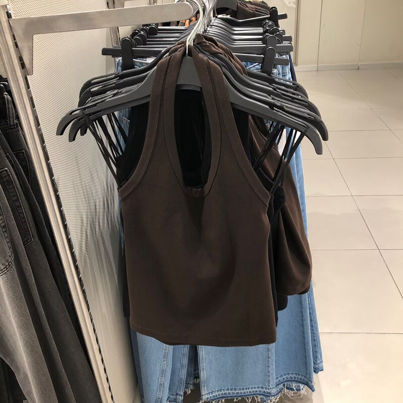 H Brand Genuine Women's Clothing 26 Summer New Versatile Halter-Style Camisole Top 1343484